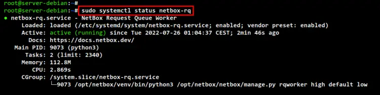 netbox-rq service status