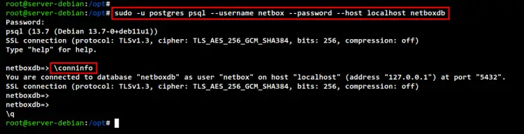 verify postgresql user database