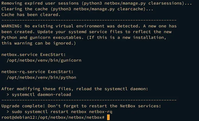 installation finished