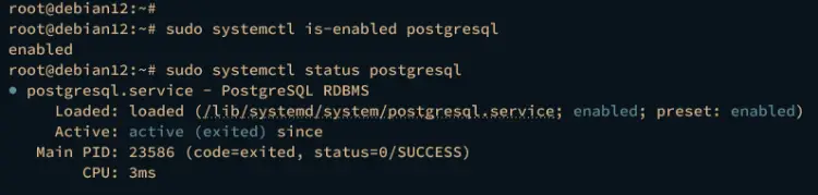 check postgresql