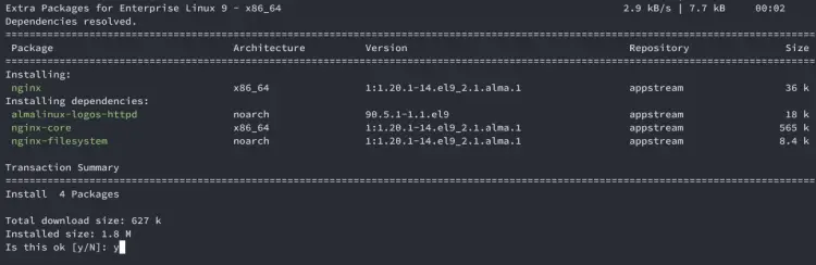 install nginx