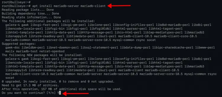 Installing MariaDB Server Debian 11