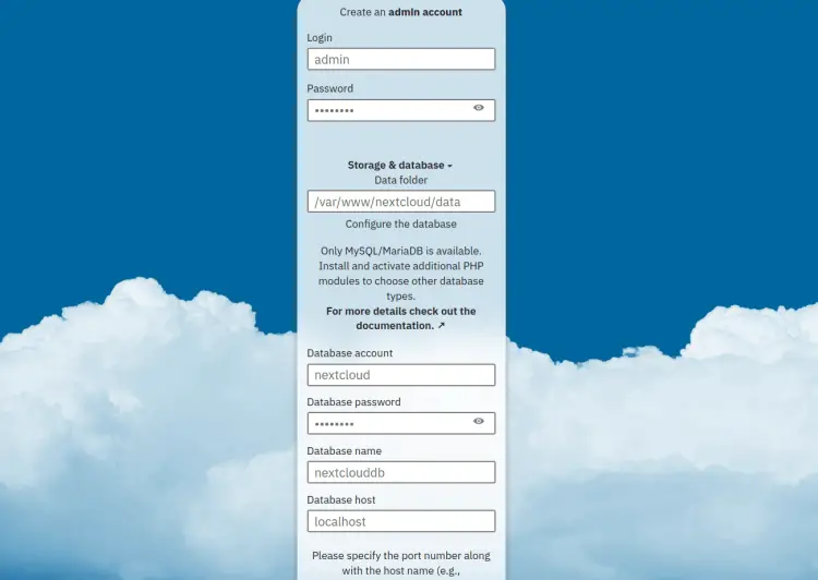 install nextcloud