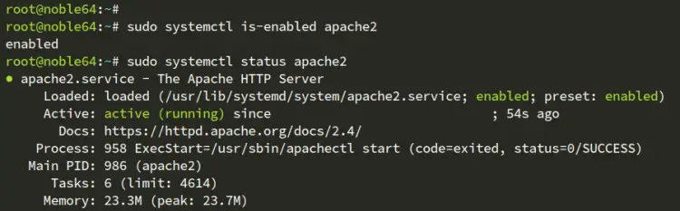 test apache2