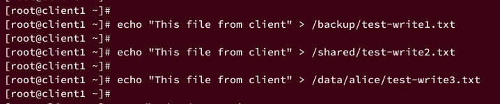 testing write access
