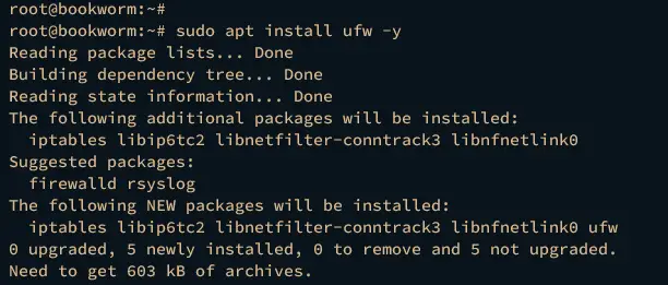 install ufw