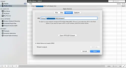 Live stream configuration