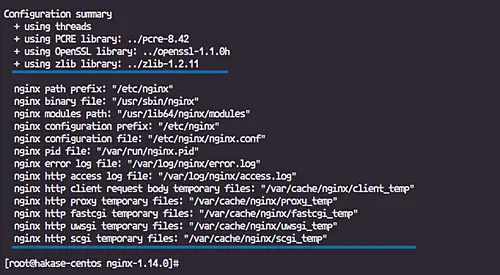 Compile nginx