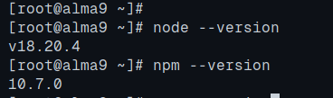 check nodejs npm