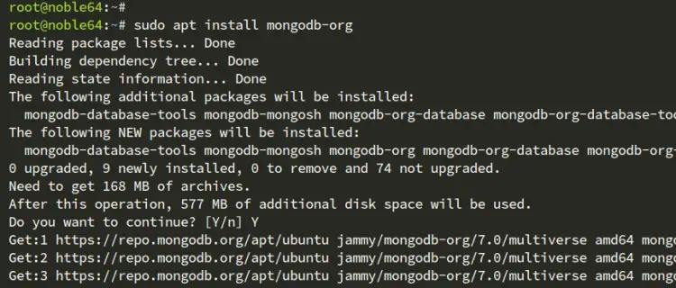 install mongodb