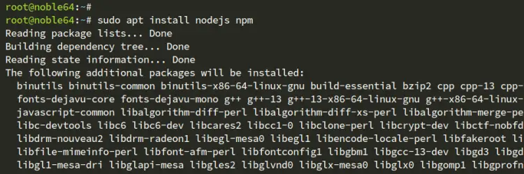 install nodejs