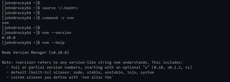 Verify NVM Installation