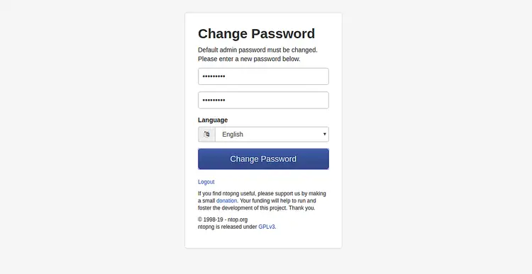 Change password