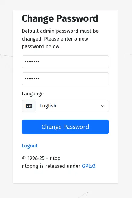 change password