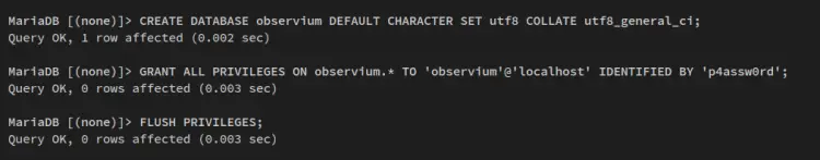 create database