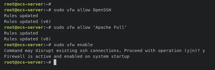 setup ufw firewall