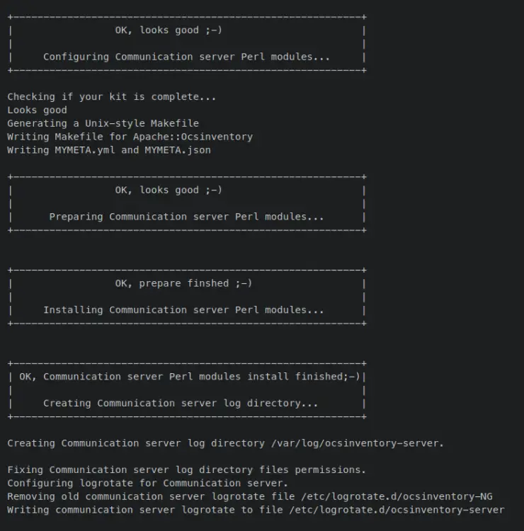 configure ocs inventory server