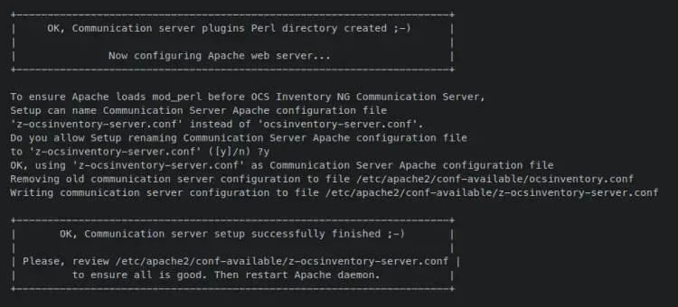 configuring ocs inventory server