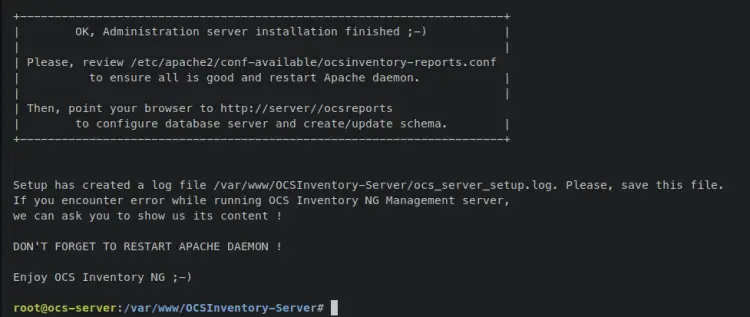 install sucess