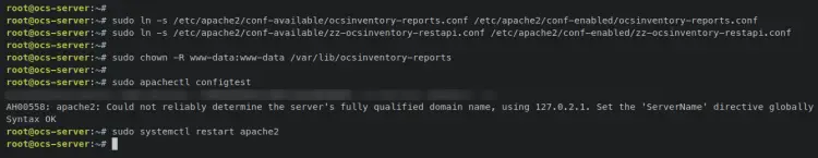 apply apache2 configurations