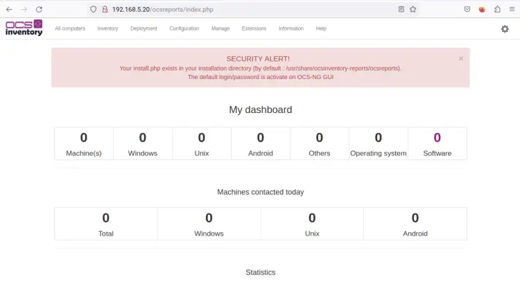 ocs dashboard