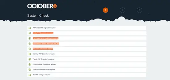 OctoberCMS System Check