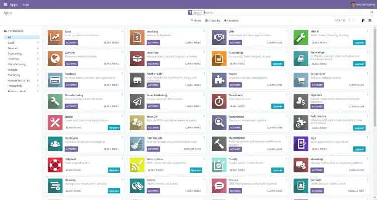 Odoo Dashboard