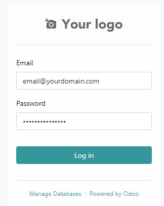 Odoo Login Page