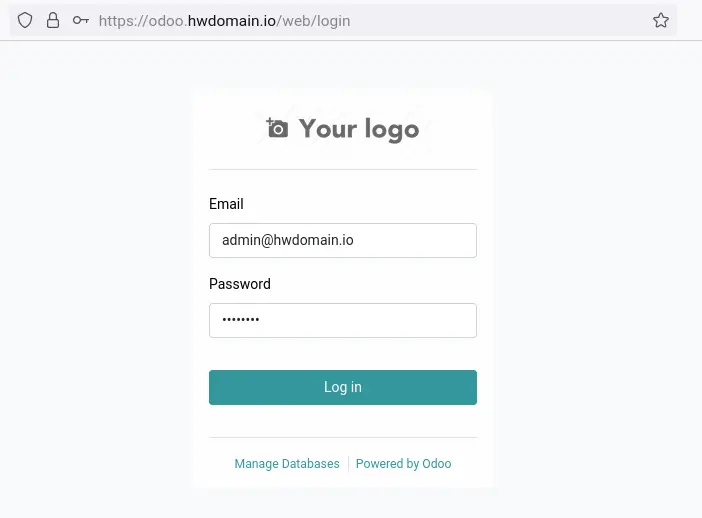 login odoo