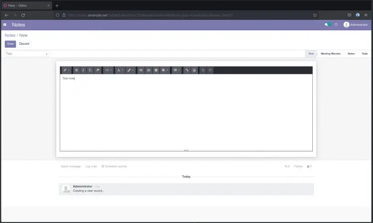 Odoo notes