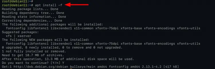 Installing packages dependencies for wkhtmltopdf