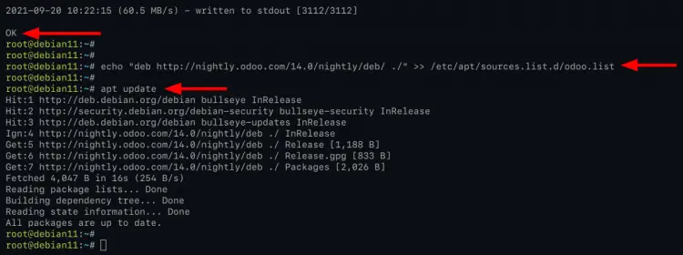 Add odoo 14 repository
