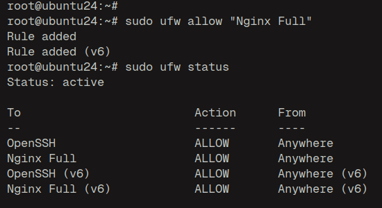 setup ufw