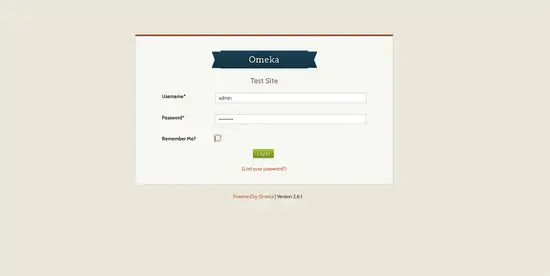 Login to admin dashboard