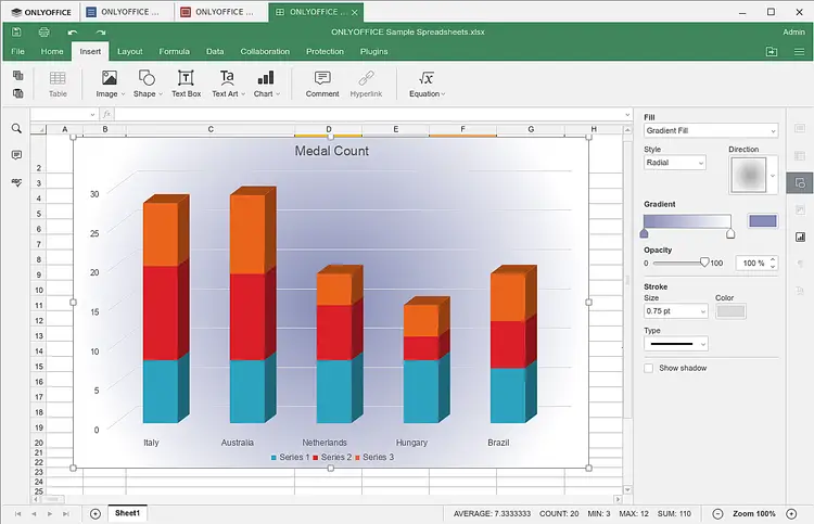 ONLYOFFICE Charts