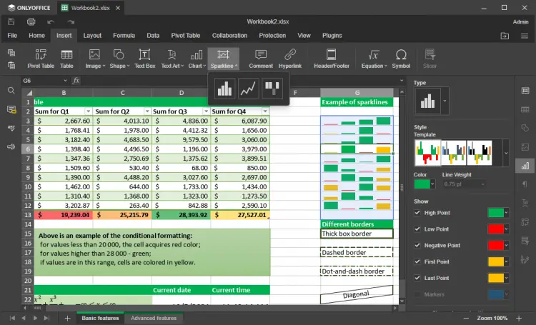 Onlyoffice Spreadsheet