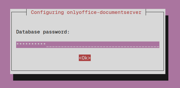 onlyoffice database password