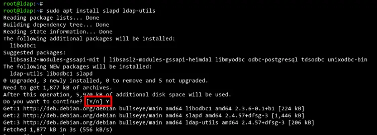 Install slapd