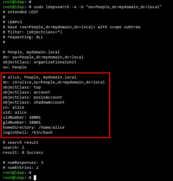 Checking OpenLDAP Users