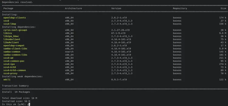 install openldap clients and sssd