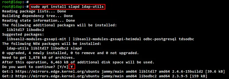 install openldap