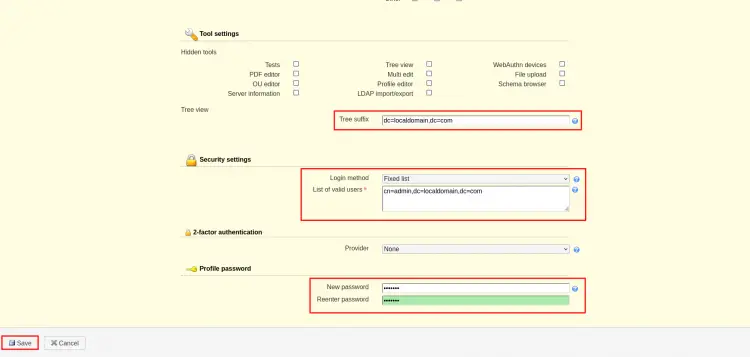 setup ldap server on lam