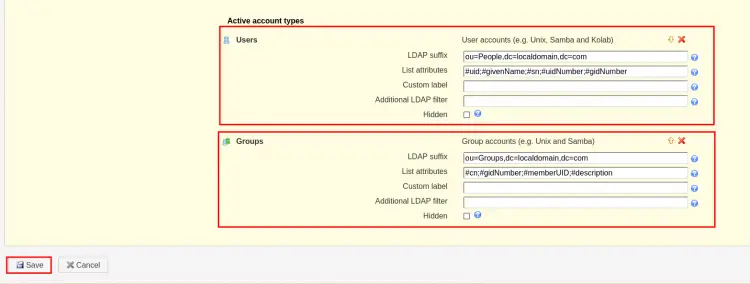 setup default group