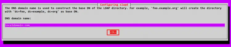 setup default dn