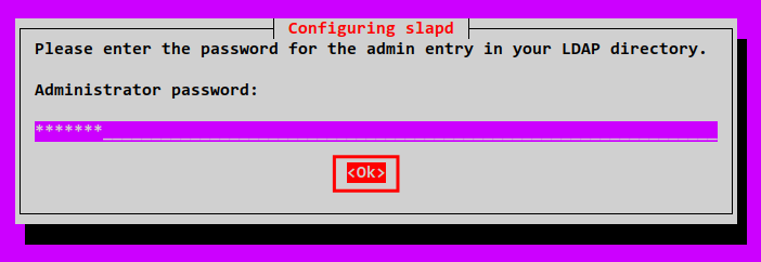 confirm openldap password