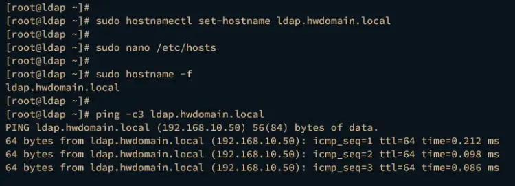 setup fqdn
