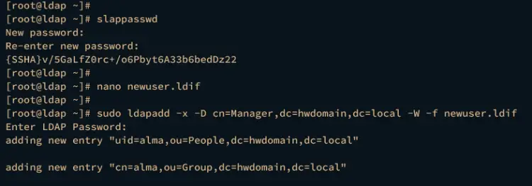 adding user and group