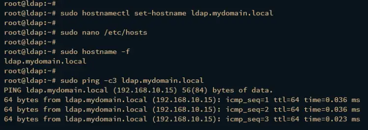 setup fqdn