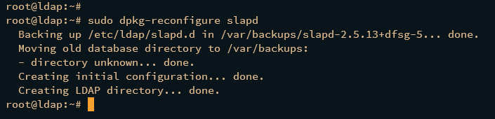 configuration finishhed