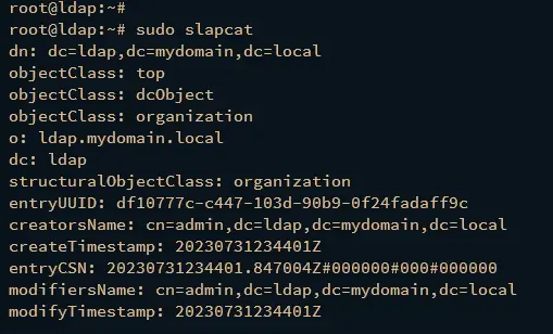 checking openldap domain name